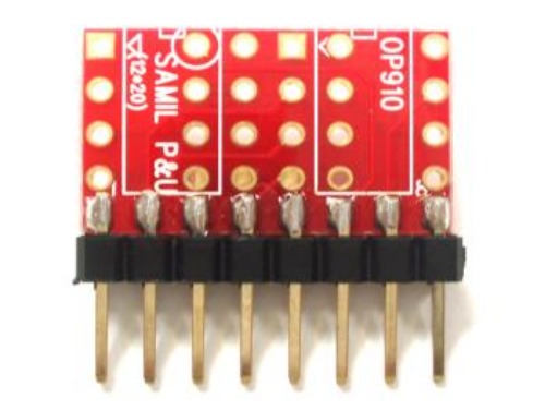 PCB 기판 OP910 / 변환기판 OPAMP  OP910 / Single to Dule Op-Amp SIL Adapter OP-910 12*20