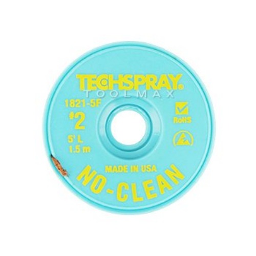 테크스프레이 /  TECHSPRAY 솔더윅 1821-5F NO-CLEAN 1.4mm*1.5M/ 솔더위크