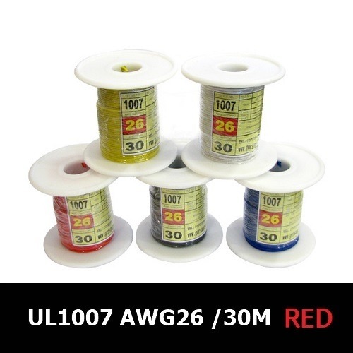 [Gersangin] UL1007 AWG26 / 30M (MiniRoll) RED