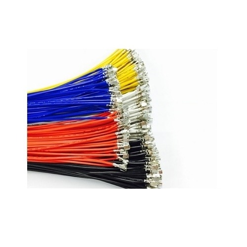연호 클림프 전선 YT396J  Crimp Cable 0.5㎟ 300mm 반탈피 블랙 50개입 YT396-50-BK