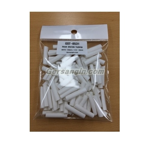 거상인 열수축튜브  Heat Shrink Tubing White-100pcs_ Φ5.0*30mm GST-8531
