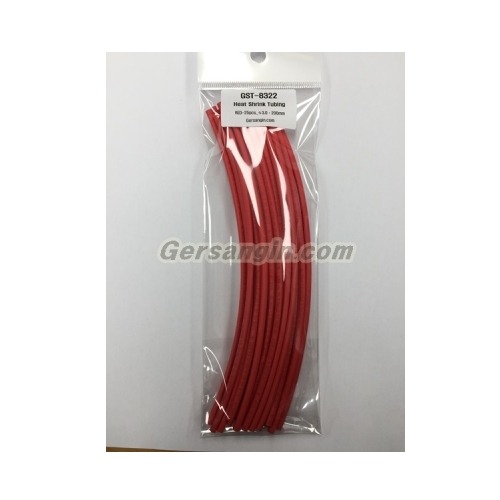 거상인 열수축튜브  Heat Shrink Tubing Red- 25pcs_ Φ3.0*200mm GST-8322