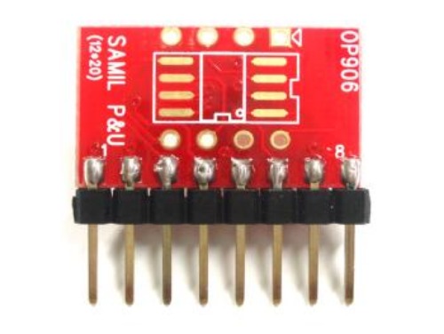 [OP906] PCB기판 / 변환기판/ SOT/ SO8 / DIP8 to SIL Adapter