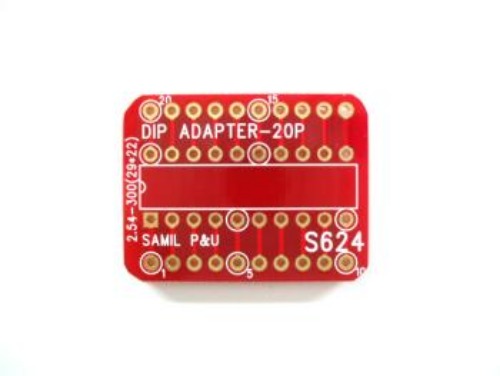 PCB기판 S624 / 딥어탭터 S624 / Dip Adapter - 20P 29*22