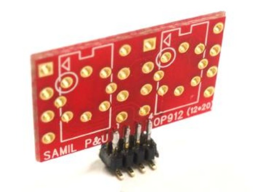PCB 기판 OP912 / 변환기판 OPAMP OP912 / To-99 to Dule Op-Amp SMD Adapter OP-912 12*20