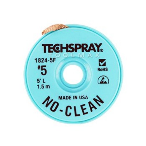 테크스프레이 /  TECHSPRAY 솔더윅 1824-5F NO-CLEAN 3.3mm*1.5M/ 솔더위크