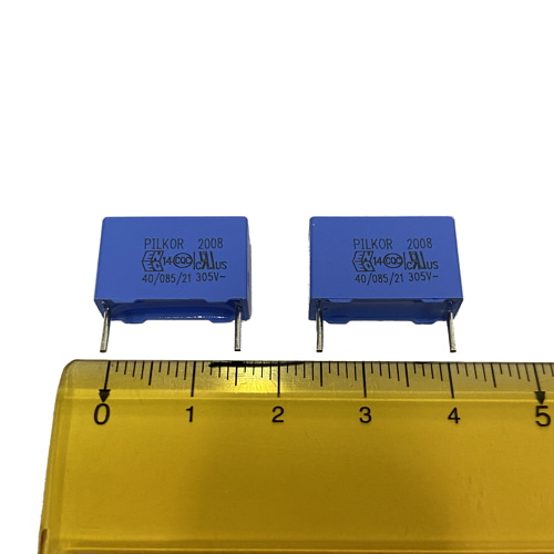 [BOX-CAP] 박스콘덴서 0.1uF , 275VAC , X2 ,MPX / 100nf , 275v , M ~ X2 [핀간격15mm]