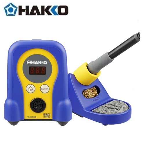 [하코/HAKKO] 소형 온도조절식 인두기세트 FX888D/ HAKKO FX-888D 디지털 온도조절 인두기