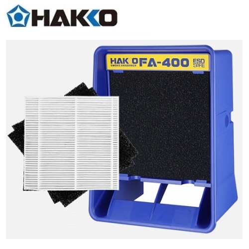 [하코/HAKKO] 납연기제거기 FA400/ HAKKO FA-400 납연기 제거기+헤파활성탄 필터 1매 포함