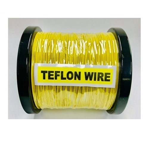 테프론 전선 0.5mm AWG24 YELLOW 단심 100M TEFLON WIRE 노란색 GSH-805103