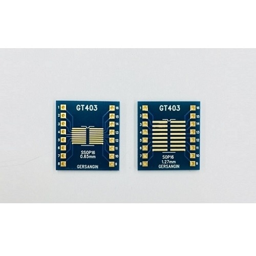 거상인 SSOP-16-0.65mm, SOP-16-1.27mm Double Adapter 변환기판  하네스365 PCB Adapter GT 403