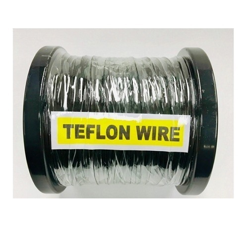테프론 전선 0.5mm AWG24 BLACK 단심 100M TEFLON WIRE 검정색 GSH-805100
