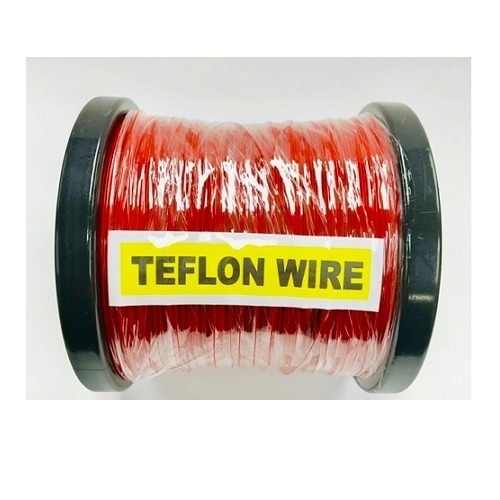 테프론 전선 0.5mm AWG24 RED 단심 100M  TEFLON WIRE 적색 GSH-805101