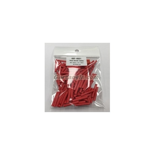 거상인 열수축튜브  Heat Shrink Tubing Red-150pcs_ Φ3.0*30mm GST-8321